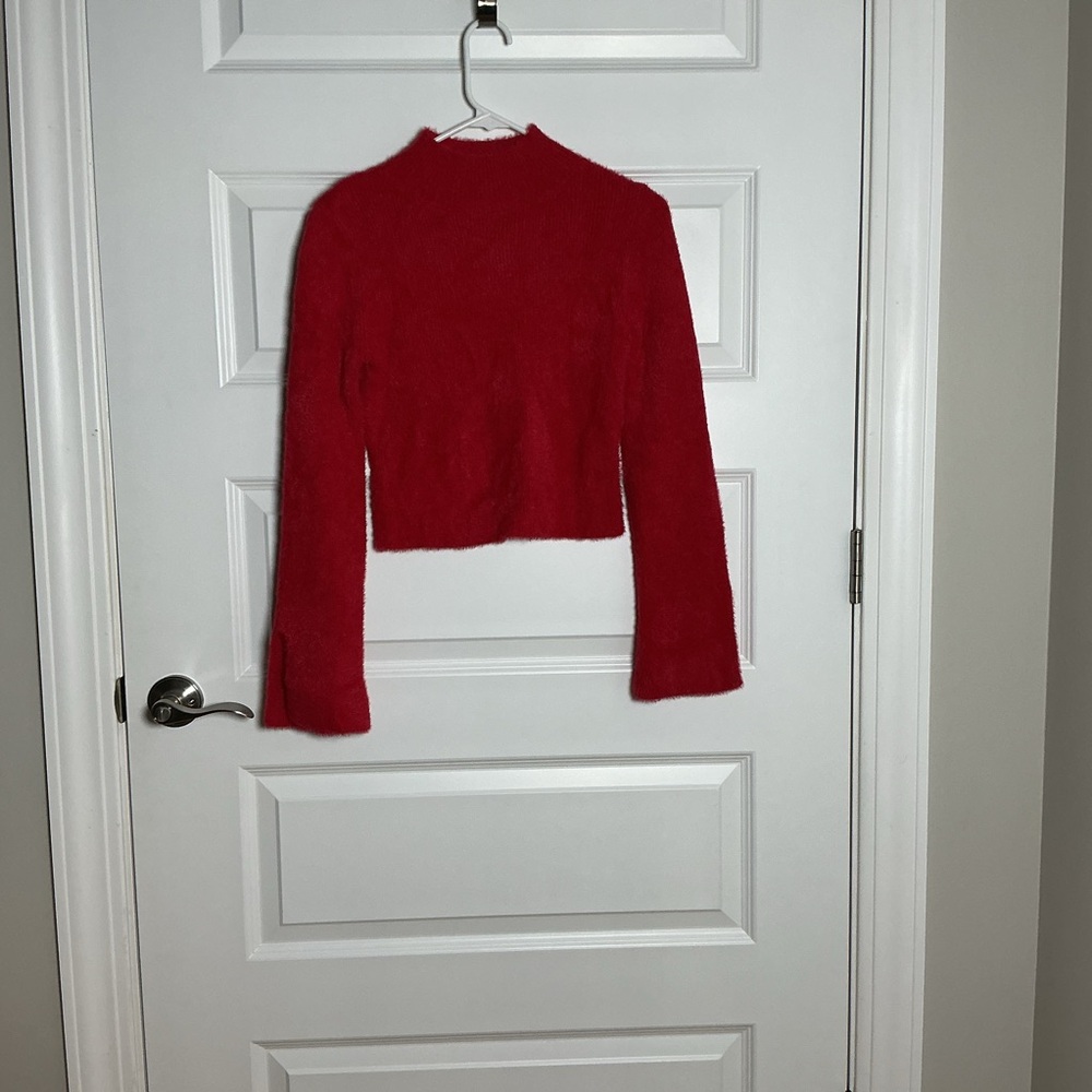 Sincerely Jules Vibrant Red Knit  Small Sweater